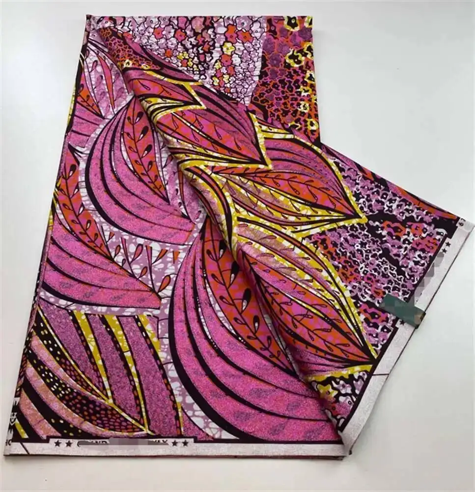 

Grand Gold Wax 100%Cotton Soft Batik 2025 High Quality Original Guaranteed Veritable African Real Wax Fabric Nigeria Women Pagne