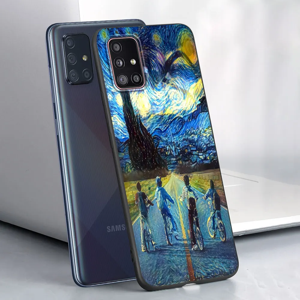 Custodia Starry Night Van Gogh per Samsung Galaxy A53 5G A12 A13 A52 A02s A22 A51 A54 A11 A13 A32 A52s A72 A03s Cover per telefono in Silicone