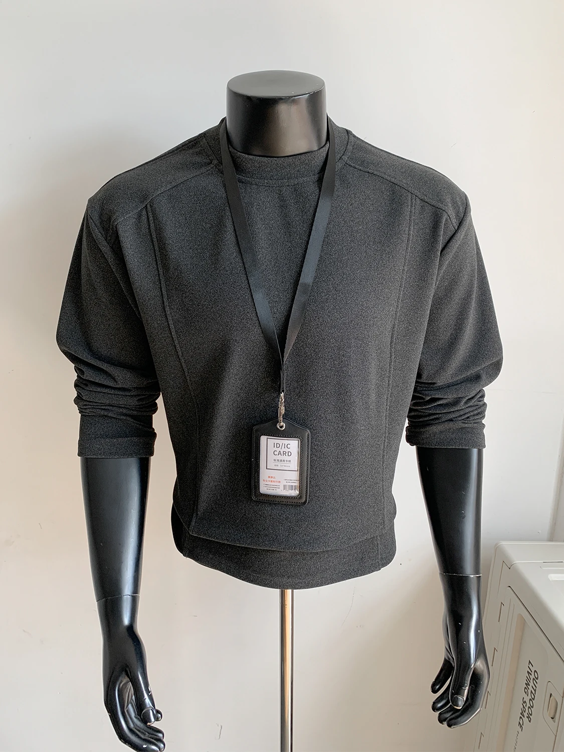 

Мужская утепленная двусторонняя футболка с высоким воротником, длинный рукав, теплая базовая одежда для осени и зимы