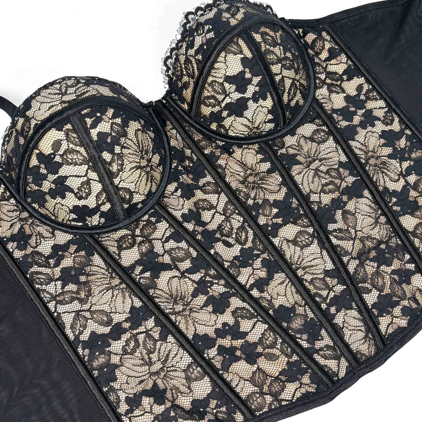 

Sexy Lace Fibone Wire Brtte Tank Top Strap Vest Inner Wear High-End Feel Outerwear Ladies Faion Spring 2025 Ciwalk