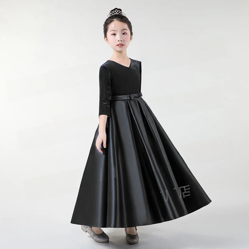 girls-velvet-long-sve-evening-gown-piano-up-performance-concert-violin-autumn-winter-long-dr-children's-formal-wear
