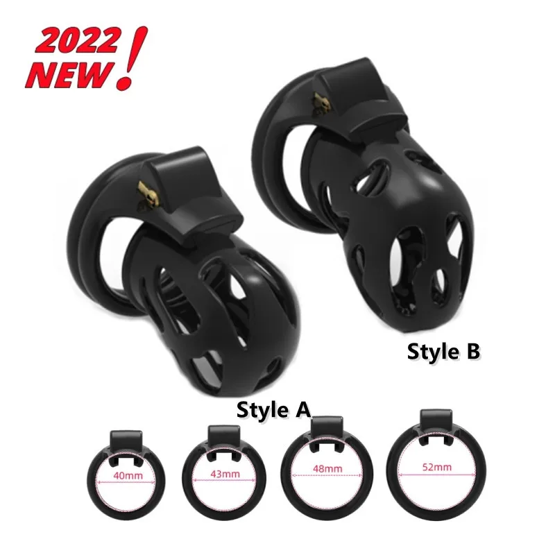 2022 NEW V2.0 Ghost Serise Chastity Device Sissy Cock Cages With 4 Base Penis Rings BDSM Bondage Chastity Belt Sex Toys For Man