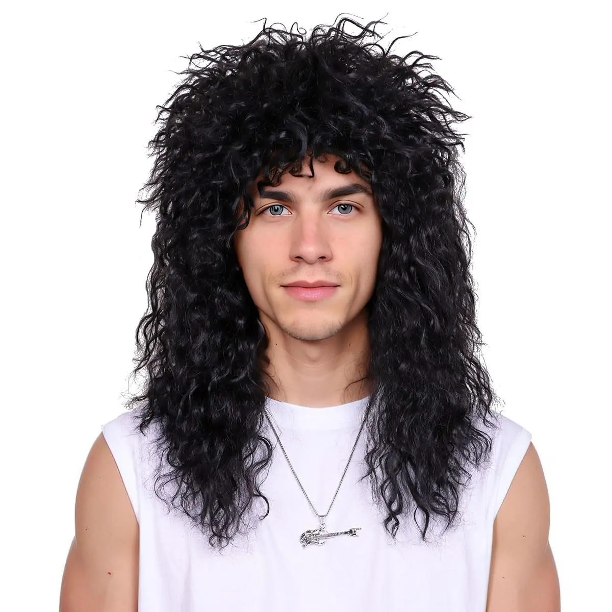

Fluffy hairstyle, beggar, madman, beggar's wig, long curly hair, stage, Halloween Synthetic fiber wig