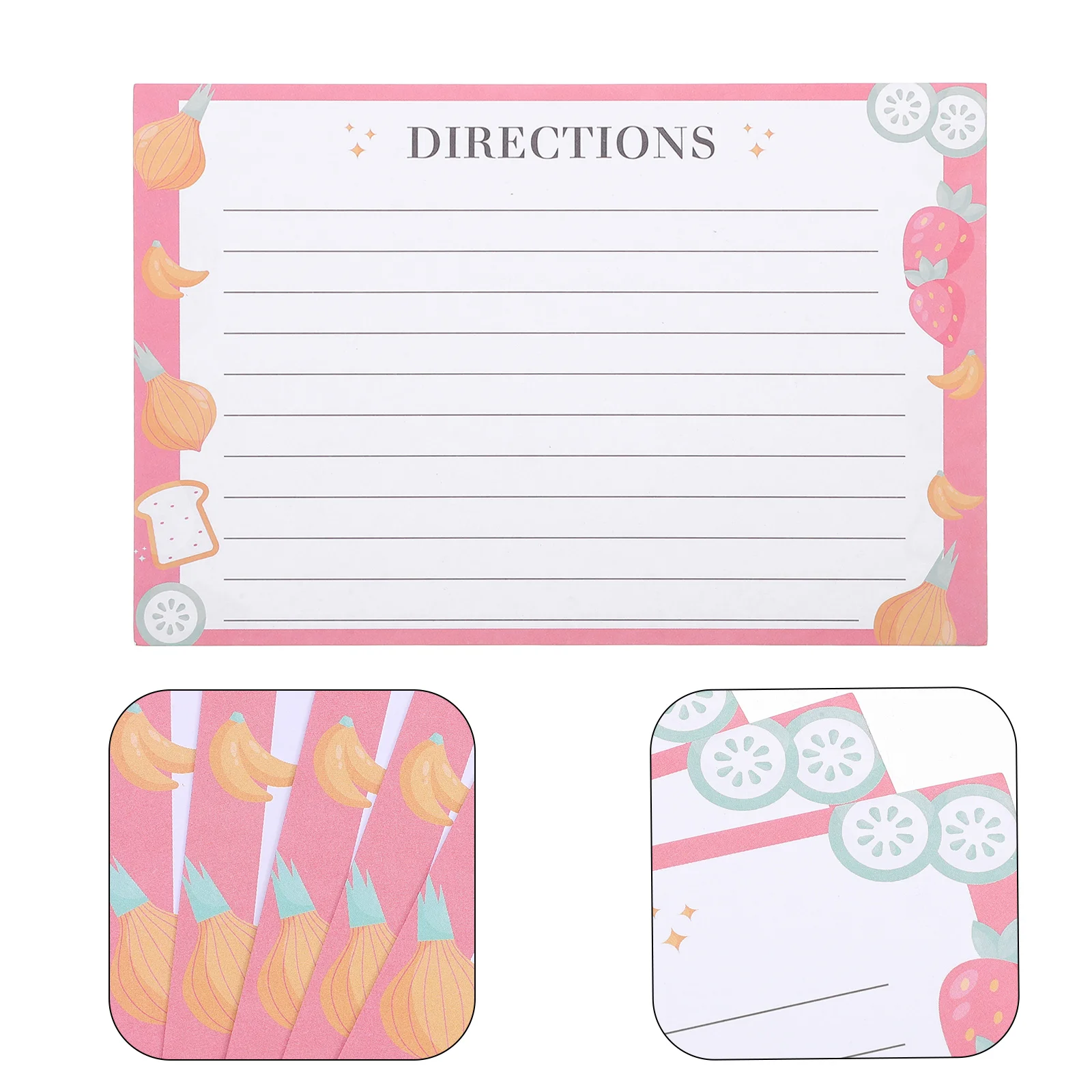 

50pcs Compact Kitchen Recipe Card Blank Dietary Note Cards Wedding Recipe Sheets Double-Side Paper Food Cards For Cooking Notes