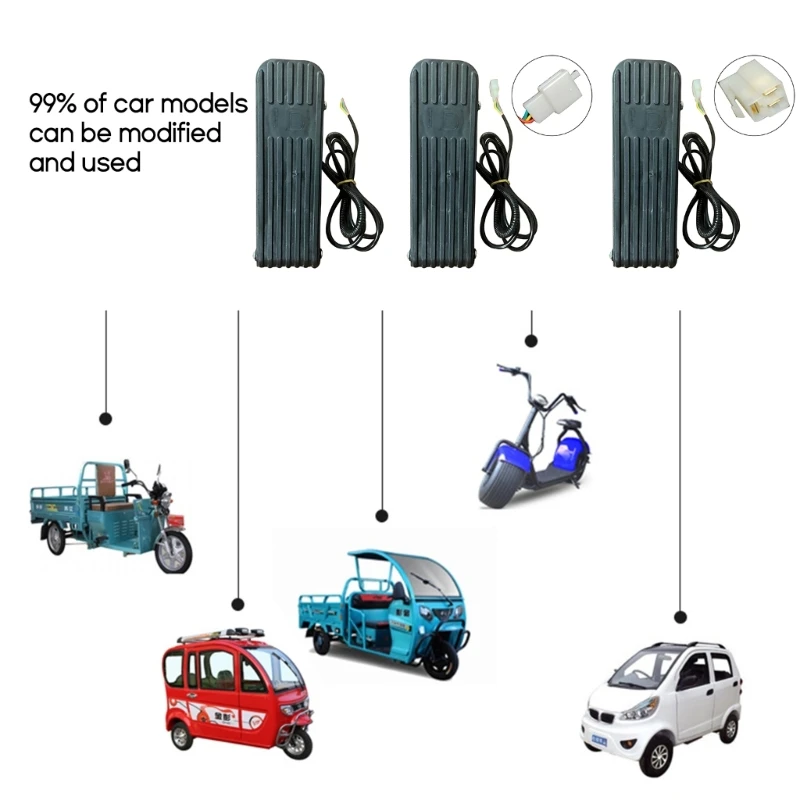 Pedal de plástico para motocicletas, acelerador de pie para ATV, Control de velocidad del acelerador, Universal, usado para ATV