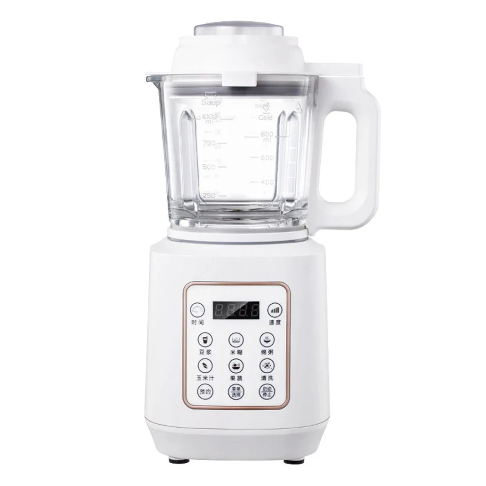 ماكينة تصنيع حليب فول الصويا المنزلية عصارة صامتة أوتوماتيكية تسخين صغير متعدد الوظائف ماكينة طهي الطعام المساعدة