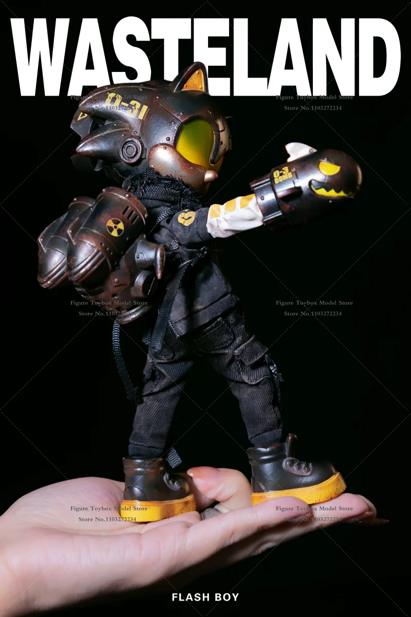 In Stock WeArtDoing 1/9 Wasteland Anime Series 19.4cm Mini Flash Boy 18.7cm Red Green Plumber Delicate Action Figure Fans Gift