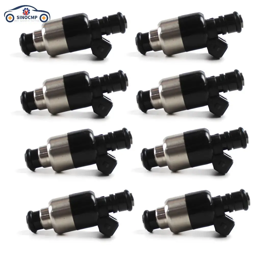 

25180245 802632T SINOCMP 8PCS Fuel Injectors For Mercruiser 454 BB 1998-2001 GEN VI Mercruiser Sterndrives Auto Parts