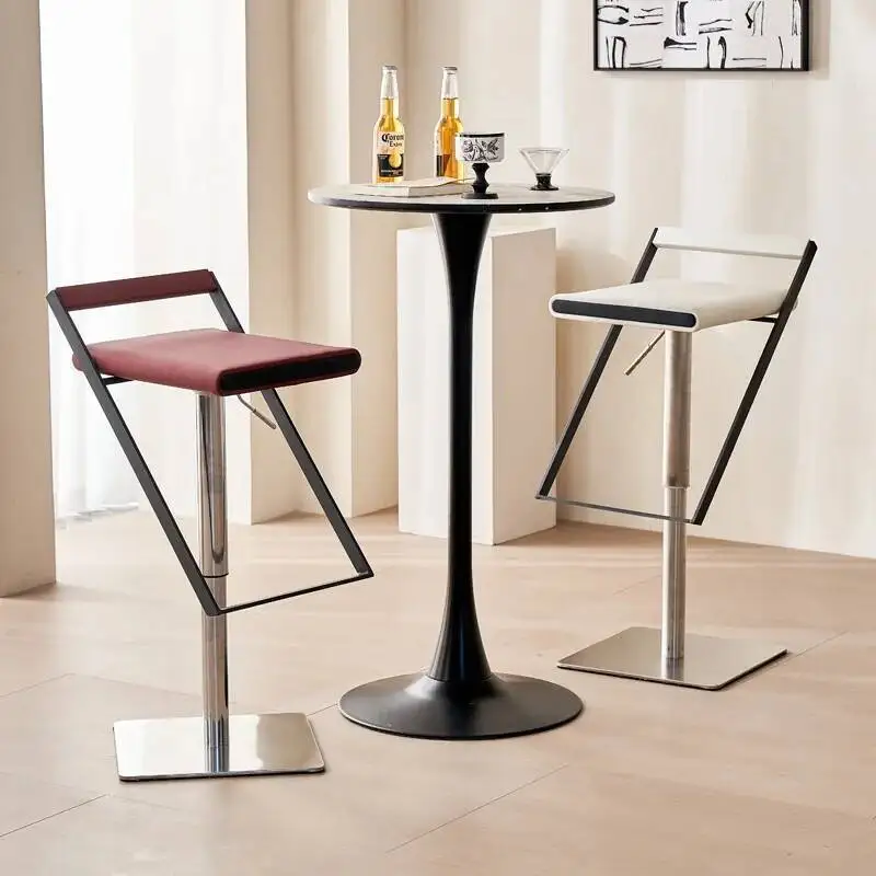 

Adjustable Kitchen Bar Stools Commercial High Elegant Outdoor Bar Stools Counter Breakfast Taburetes Altos De Cocina Barstools
