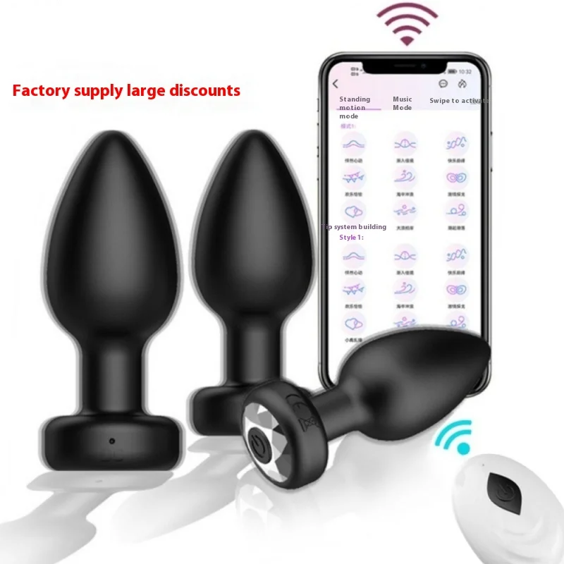 APP التحكم عن بعد الشرج المثيرة المكونات تدليك البروستاتا البظر تهتز الشرج الجنس لعب للرجال النساء صغيرة بعقب المكونات