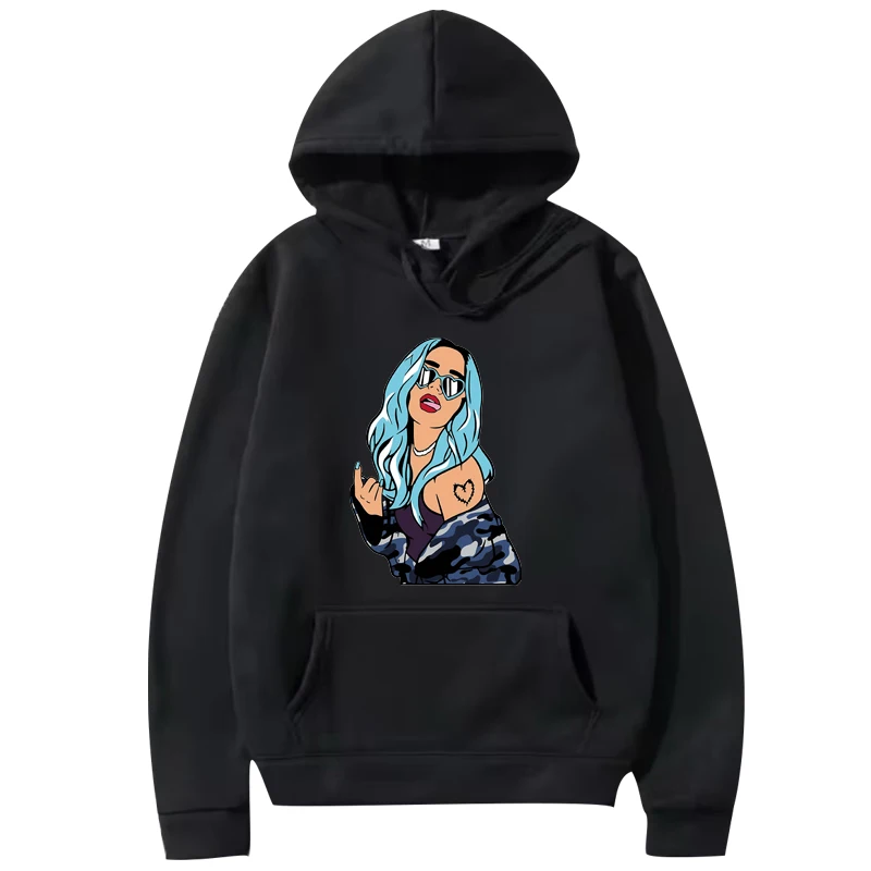 

karol g Essential graphics hoodie 2025 men women vintage Long sleeve streetwear fashion funny y2k print oversized hoodie unisex