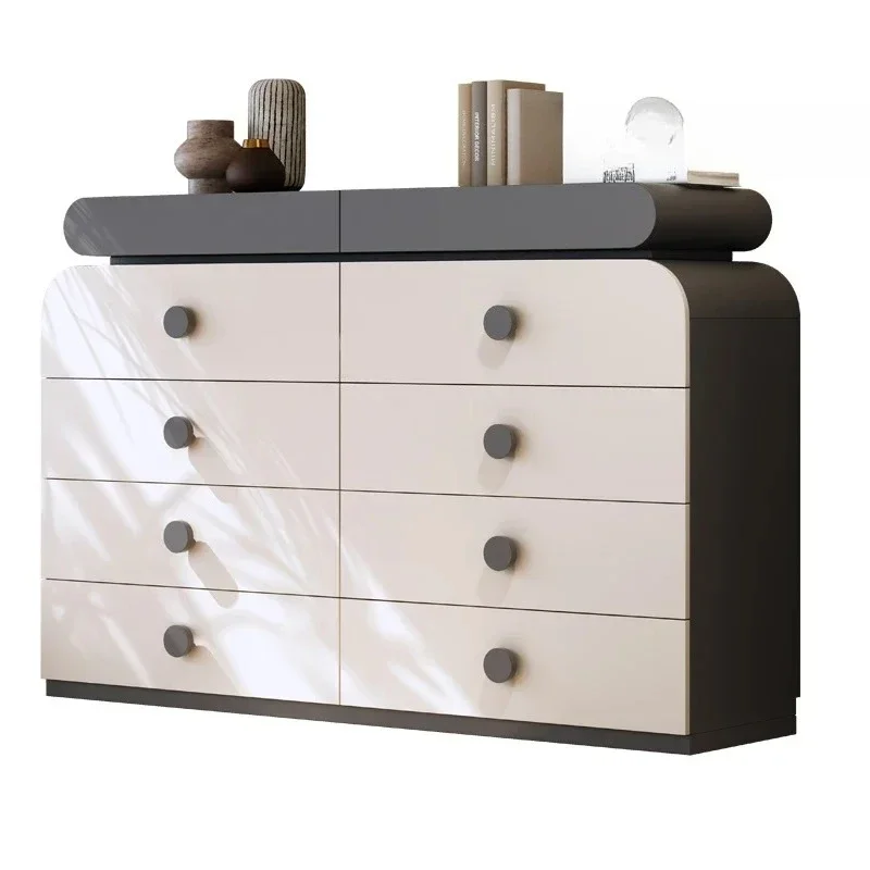 

French retro cream wind bucket cabinet living room porch locker modern bedroom storage cabinet