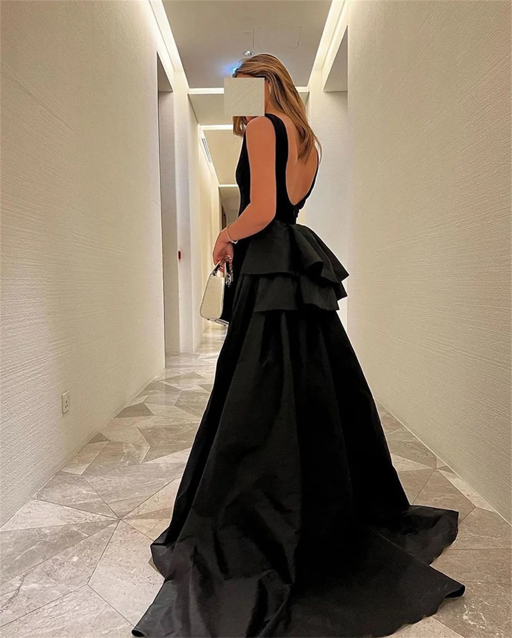 Annie Elegant Lady Prom Dresses Mermaid Trailing Party Dresses Black Luxurious Robe  Vestidos De Noche فساتين للحفلات الراقصة