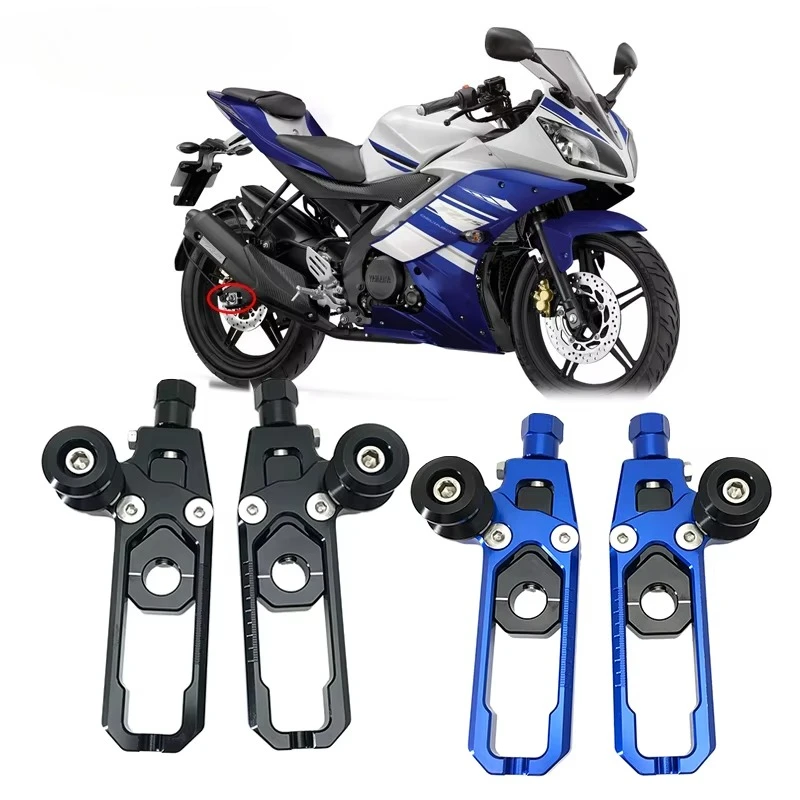 Motorcycle Rear Wheel Axle Blocks Chain Adjusters Tensioners Kit For YAMAHA R15 V3 MT-15 MT15 MT 15 R 15 2019-2022 2020 2021