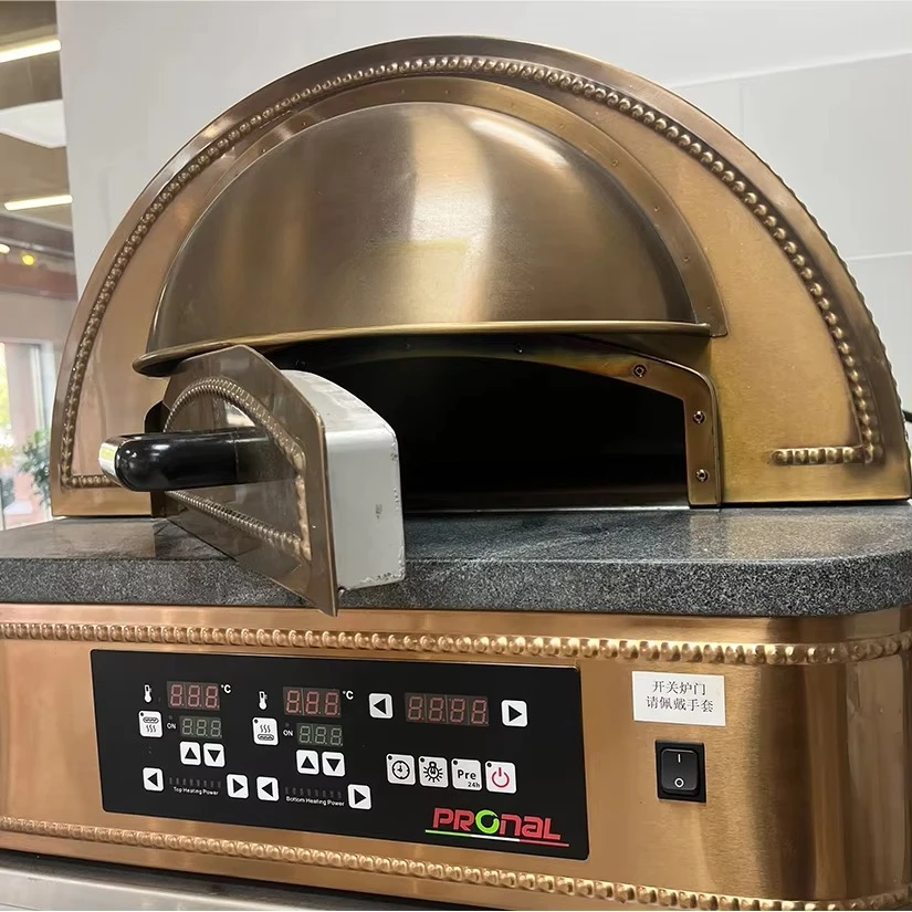 Professional Countertop Pizza Maker Easy Operation Stone Hearth Commercial Dome Pizza Oven Customize
