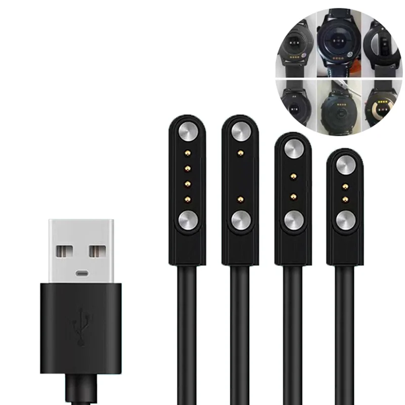Universal Intelligent Magnetic USB Base Watch Charger 2-pin 4-pin Power Adapter Intelligent Juicer Beauty Equipment Toothbrush