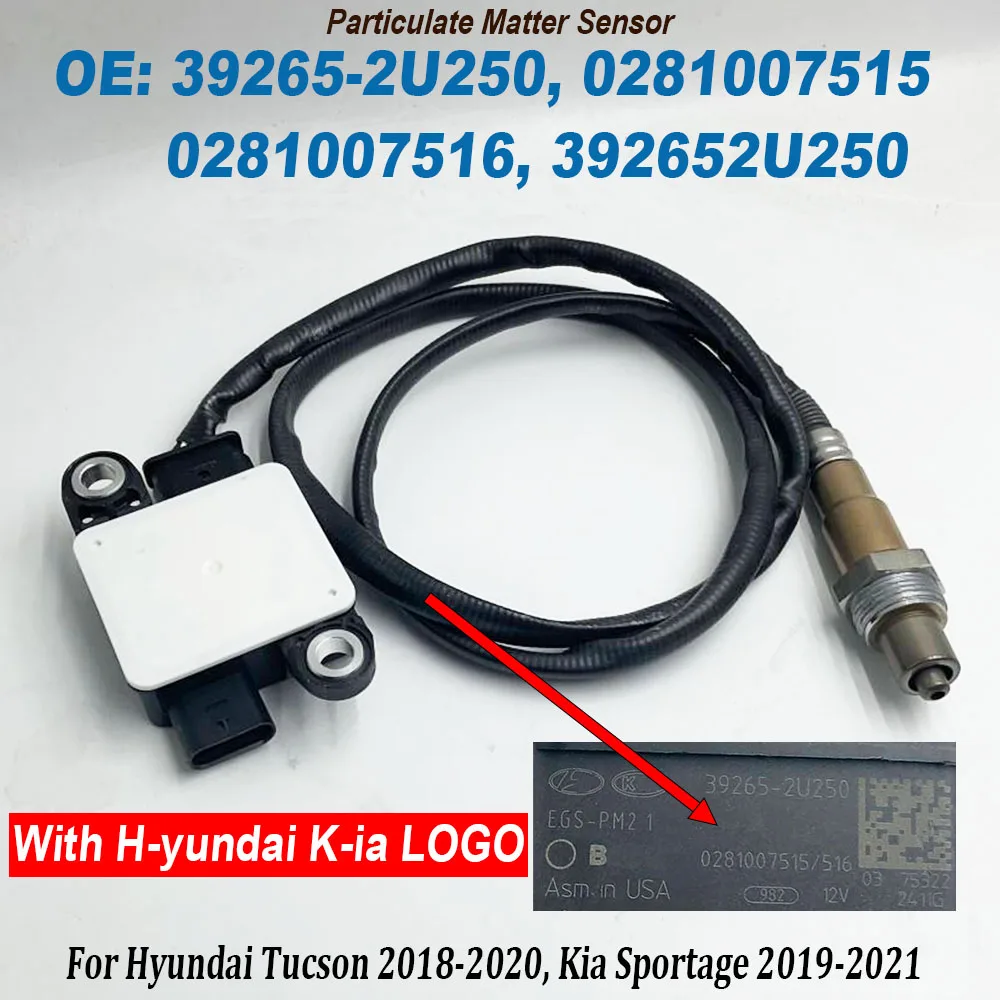 39265-2U250 For 2018-2020 Hyundai Tucson 2019-2021 Kia Sportage 0281007515 0281007516 392652U250 PM Particulate Matter Sensor