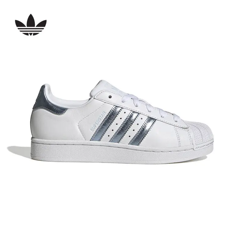 Adidas Originals Women Low Top Skate Shoes LA7739 Lace Up Leather Upper Rubber Outsole Daily Casual Sneakers