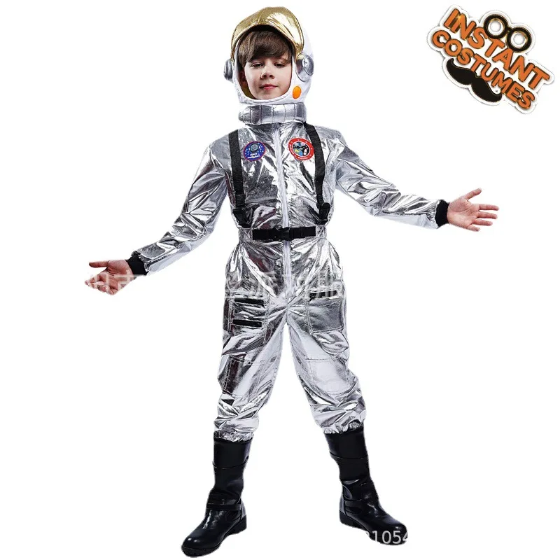 子供のための宇宙飛行士のパフォーマンスコスチューム,宇宙服,ハロウィーンパーティー,カーニバル,ロールプレイング