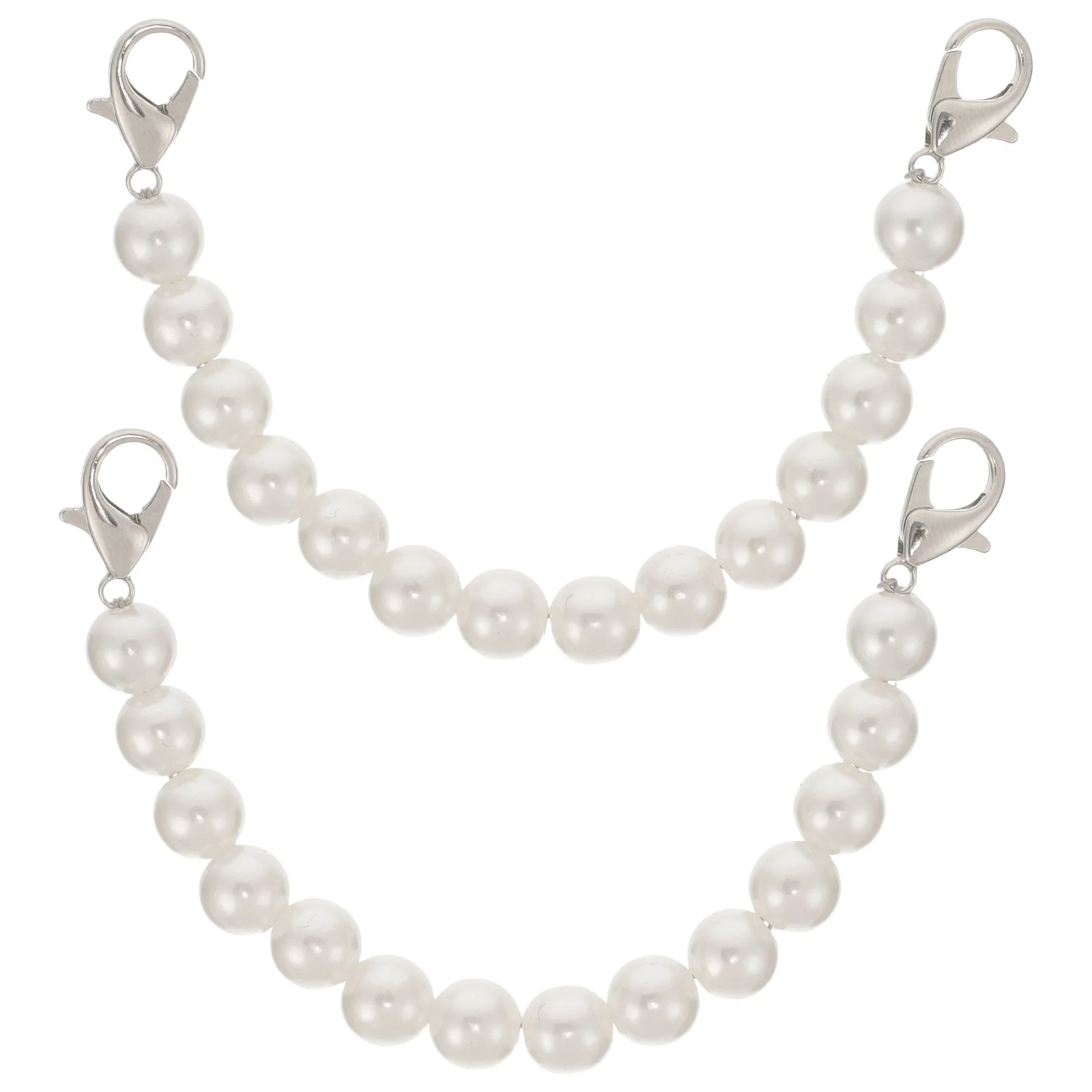 

2pcs Pearl Pearl Shoe For Heels Straps For Heels Replacement Shoe Straps High Heel Strap Detachable Women Shoes Metal Buckle