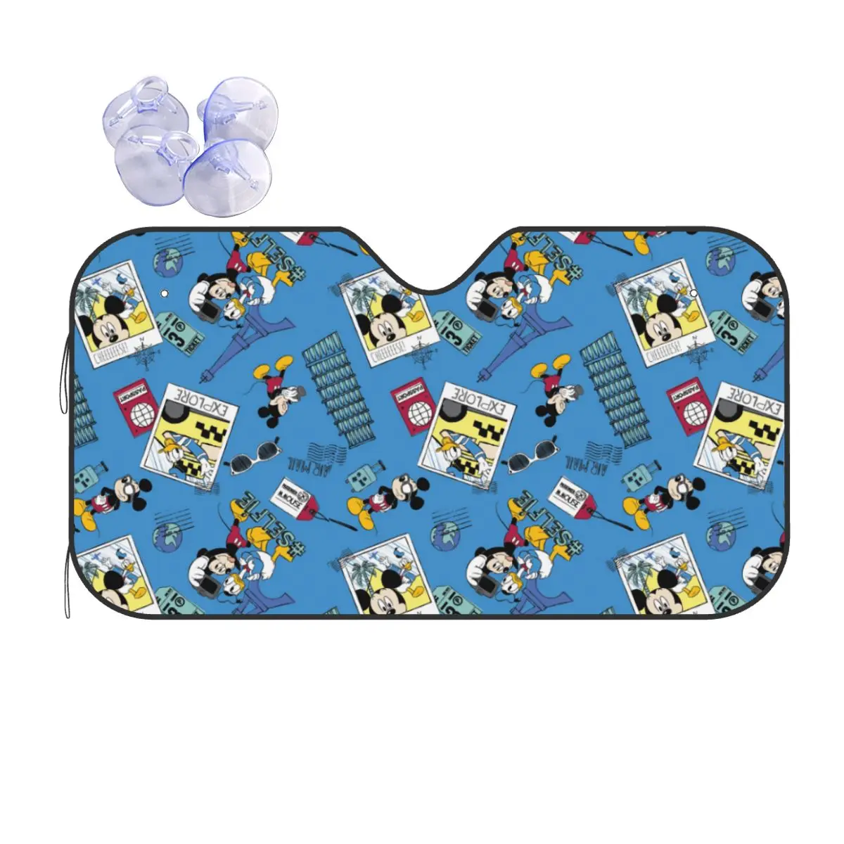 

Пользовательский коллаж с Микки Маусом, лобовое стекло, солнцезащитный козырек, аниме-мультфильм Складной светоотражающий солнцезащитный козырек на переднее окно