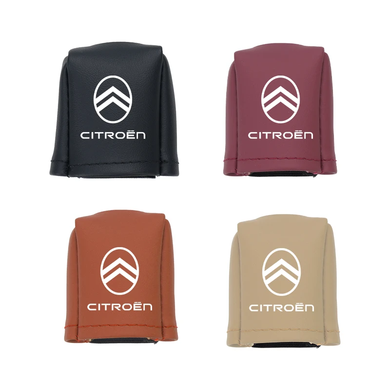 Full Coverage Leather Car Seat Belt Buckle Cover Protector For Citroen C4 C3 C5 C1 C2 Berlingo Celysee Cactus Picasso Saxo Grand 5
