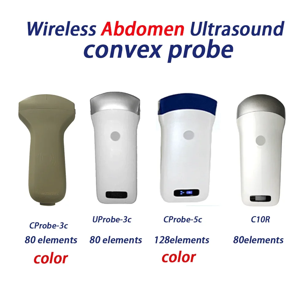 

Wireless Ultrasound Probe Scanner Portable Convex Probe Doppler Monitor for Abdominal Organs Pregnancy Tests