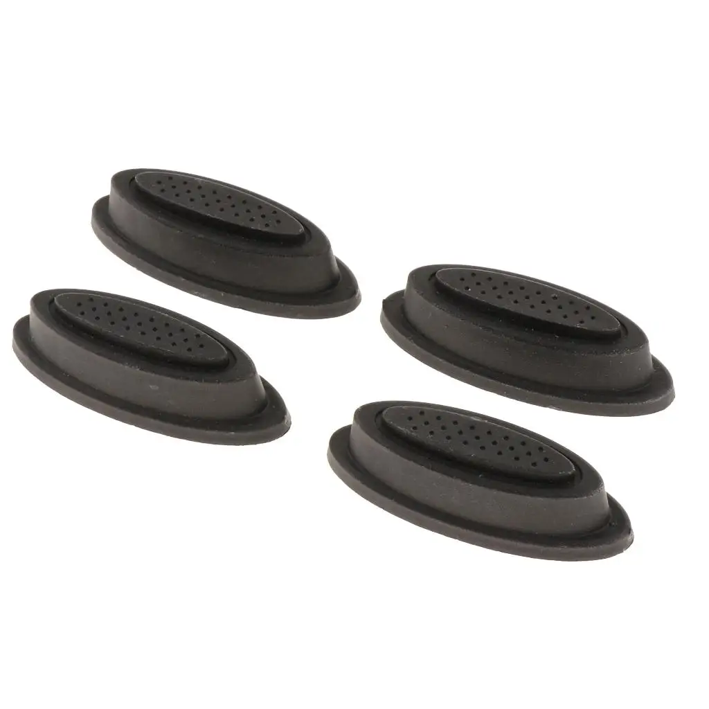 2-4pack 4Piece Plastic Luggage Feet Pad Stud Door Stop Spike Floor Protector(S