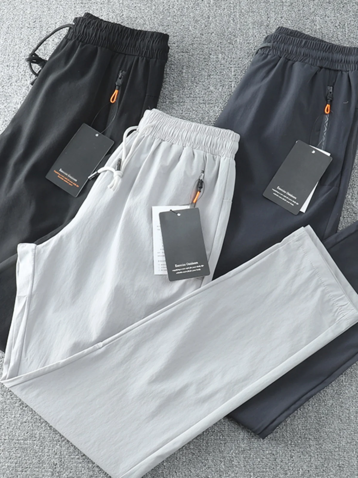 

Профессиональные спортивные мужские повседневные брюки, быстросохнущие, дышащие, весенне-летние, новый стиль, модные городские брюки для отдыха