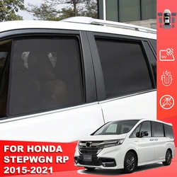 For Honda Stepwgn RP 2015-2022 Step Wgn Magnetic Car Sunshade Shield Front Windshield Curtain Rear Side Baby Window Sun Shade