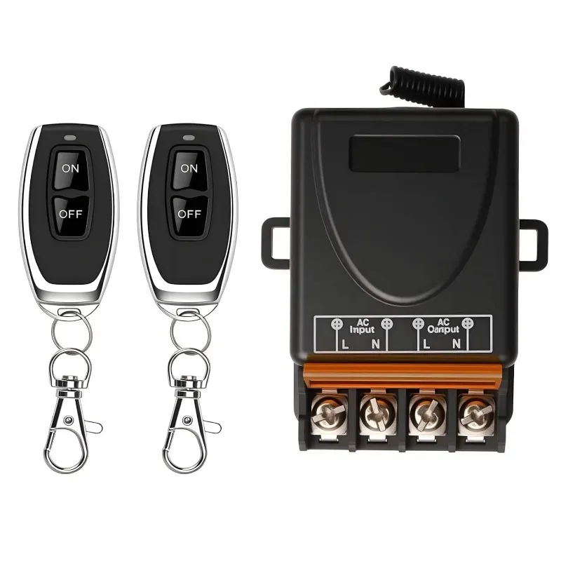 

220 В для водяного насоса, фермерская ирригационная лампа, бытовая техника, ролик Lind, беспроводной пульт дистанционного управления, переключатель 433 МГц переменного тока, 30 А