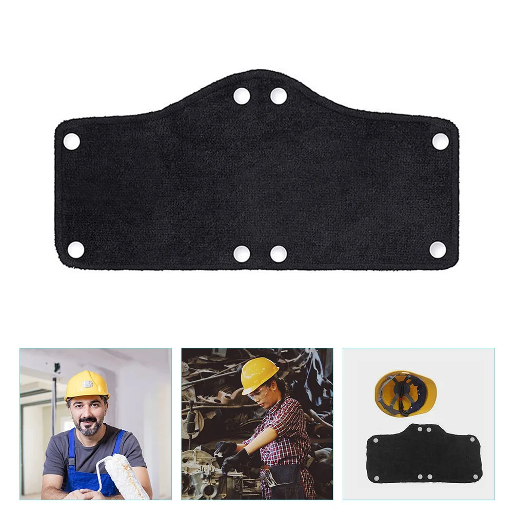 

4 Pcs Hard Hat Accessories Liner Sweat Band Black Polyester Worker Hardhat Sweatband