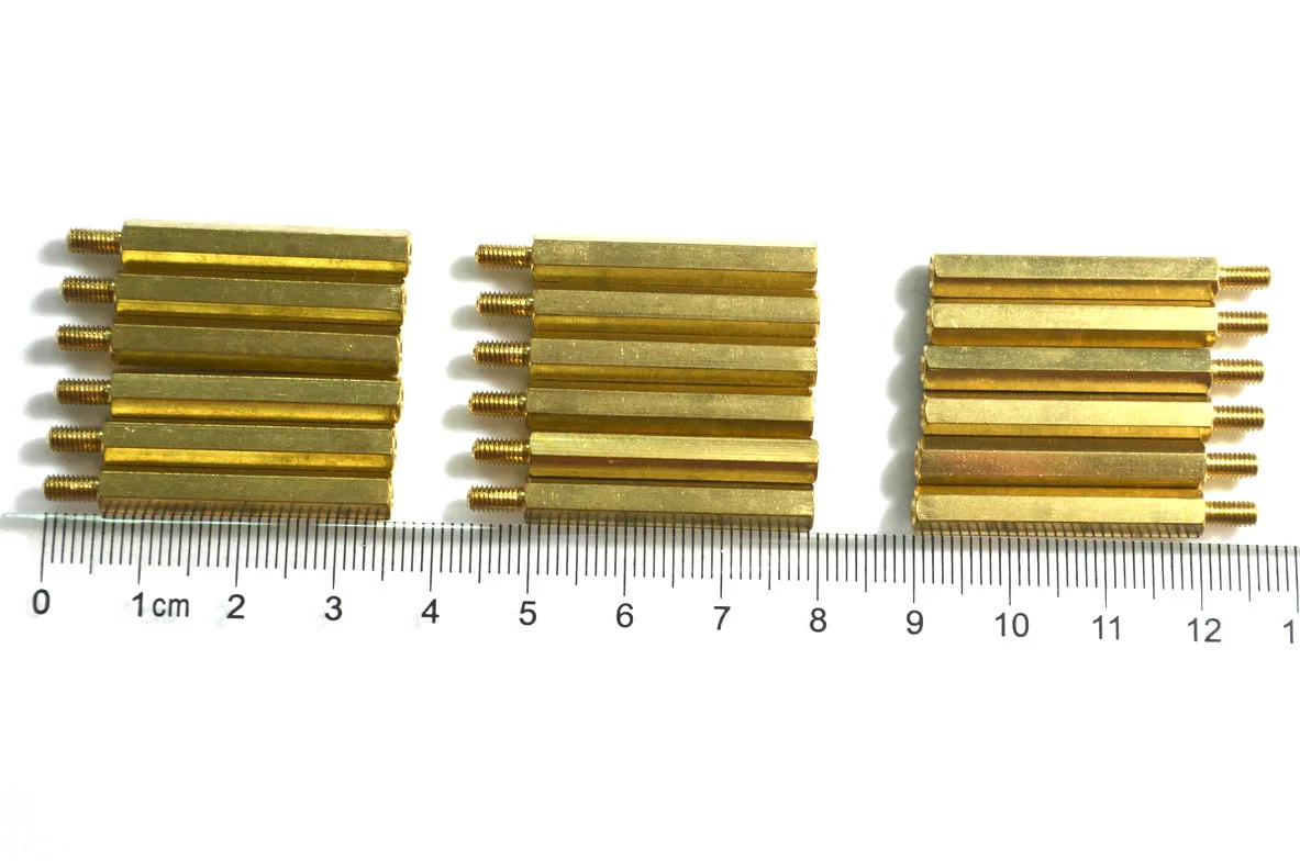 

1000pcs M3*30+6 Hex Brass Male Female Motherboard Standoff Copper Mount M3 Pillar PCB Column Spacer Screw