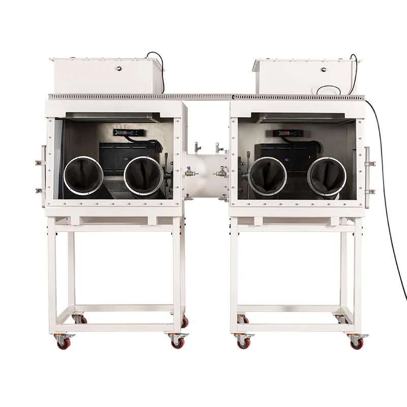 

Double-station 100-level clean operation box, anaerobic inert gas stainless steel glove box