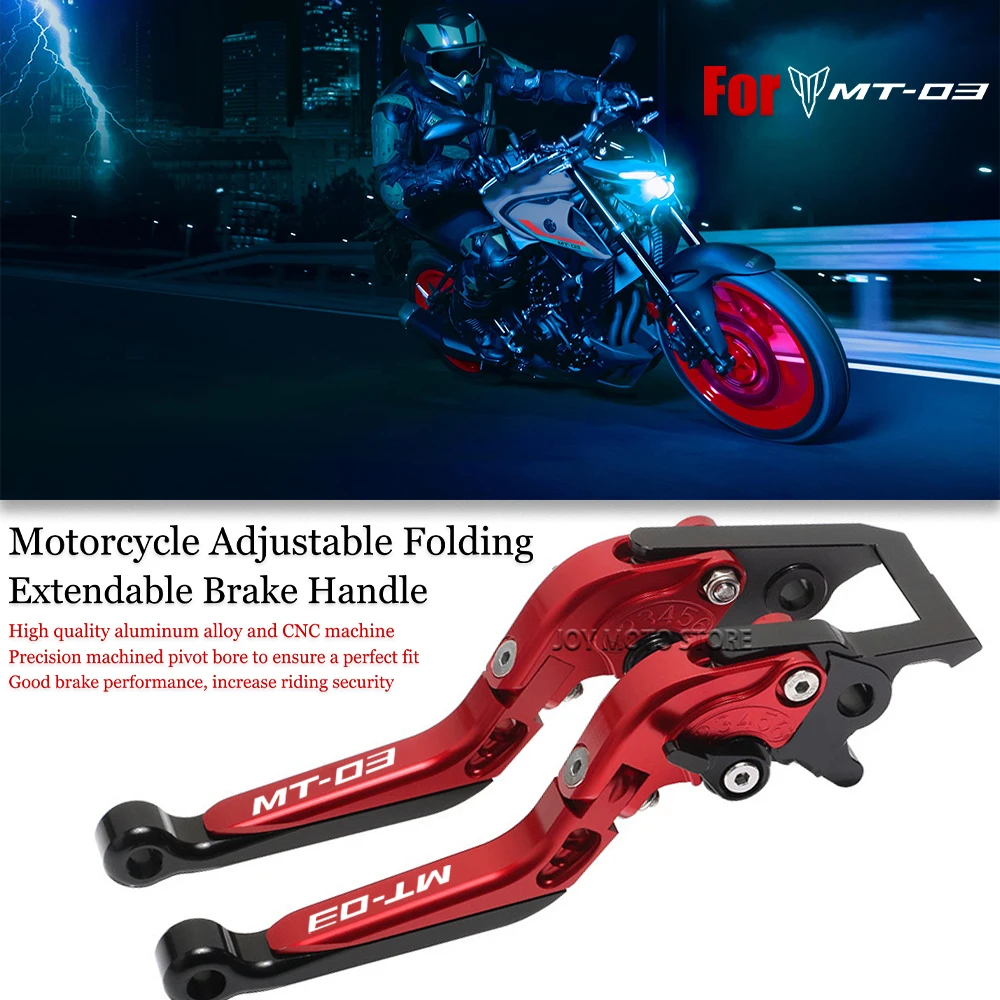 

For MT03 mt03 mt 03 2018-2021 Motorcycle Accessories CNC Adjustable Folding Extendable Brake Clutch Levers Handle