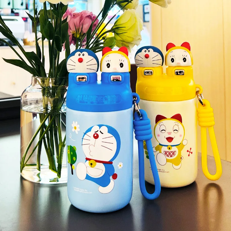 Doraemon 316 Stainless Steel Insulated Cup Cartoon Household Portable Coffee Cup Cute Children'S Water Cup Gift Anime Peripheral