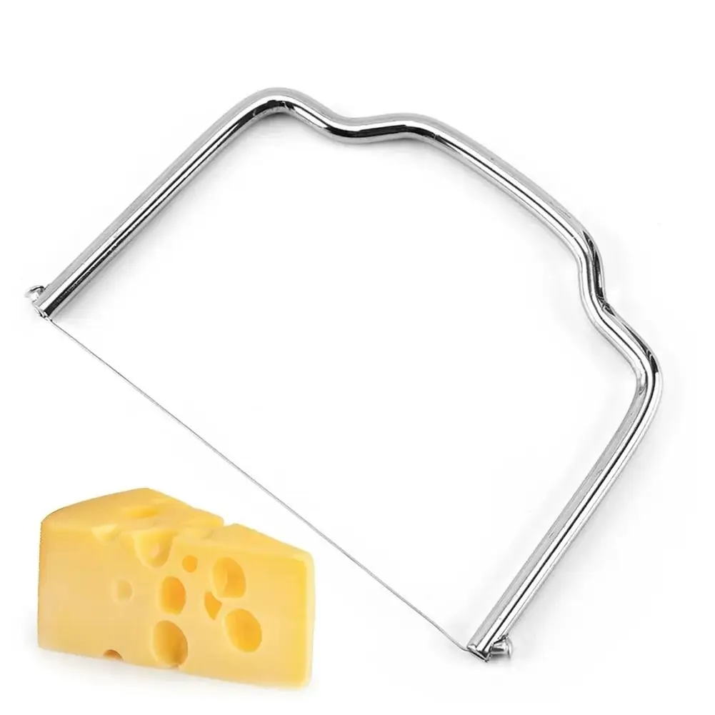 1PC Butter Wire Slicer Stainless Steel Handheld Butter Cutter Butter Tools Kitchen Wire Cheese Cutting Wire Cutter Cheese V4X2