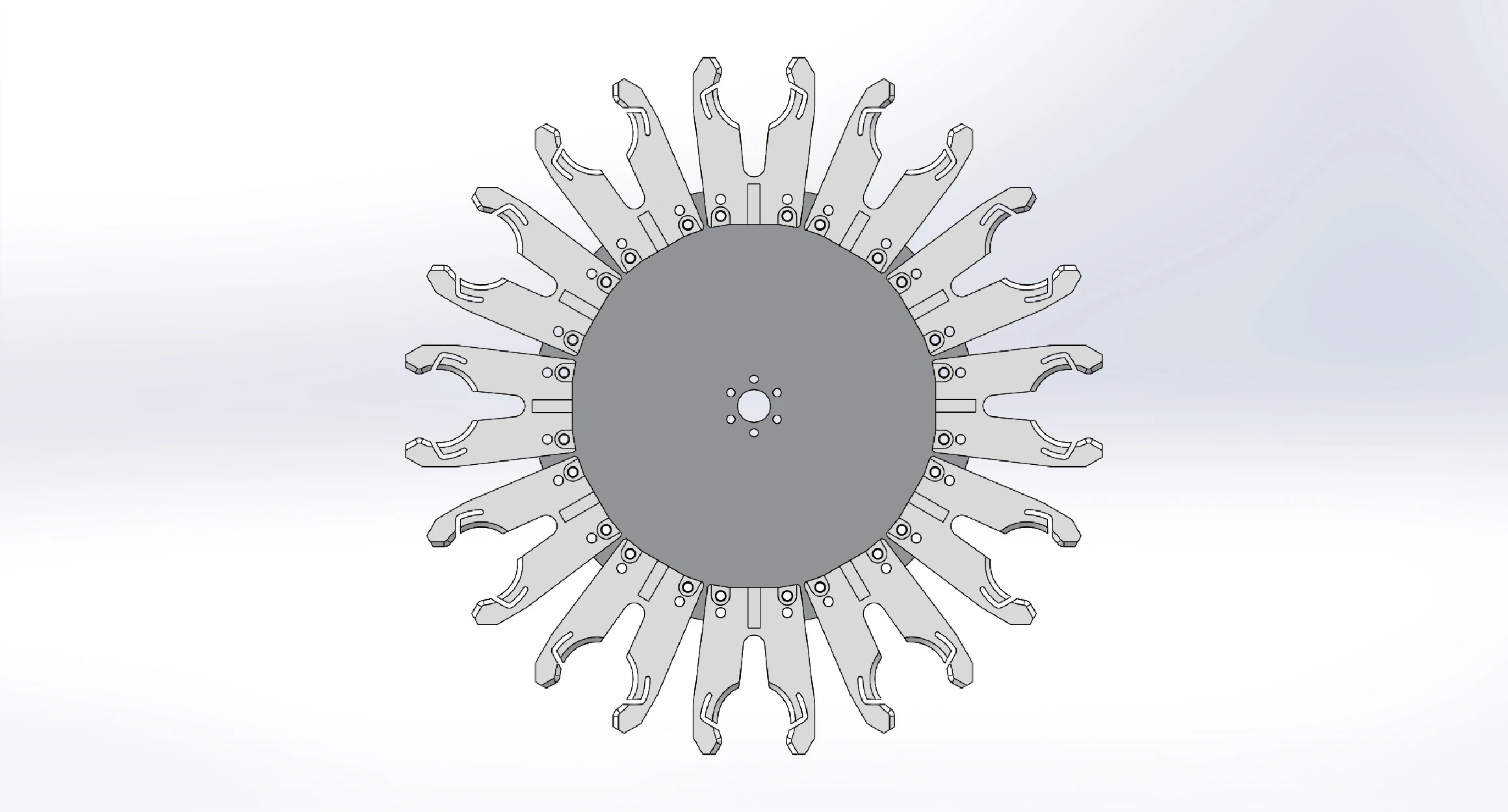 Processing Center Engraving Machine Bt30iso30 Automatic Reblading Spindle Tool Magazine Cutter Plate 12 Knife Position