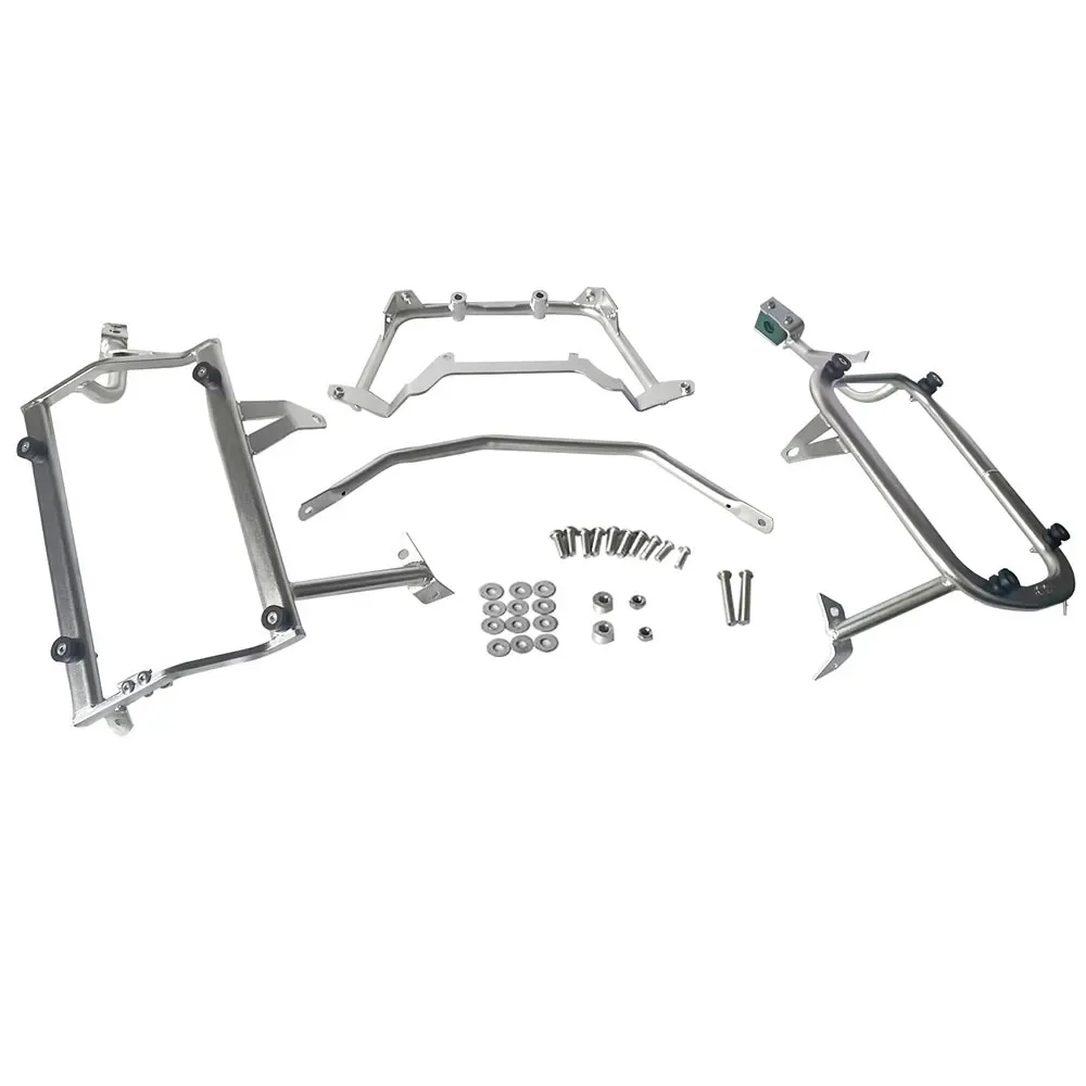 Suitable For BMW 700/800GS Left-hiding Exhaust Side Box Bracket, Non-destructive Installation Of Stainless Steel Side Box