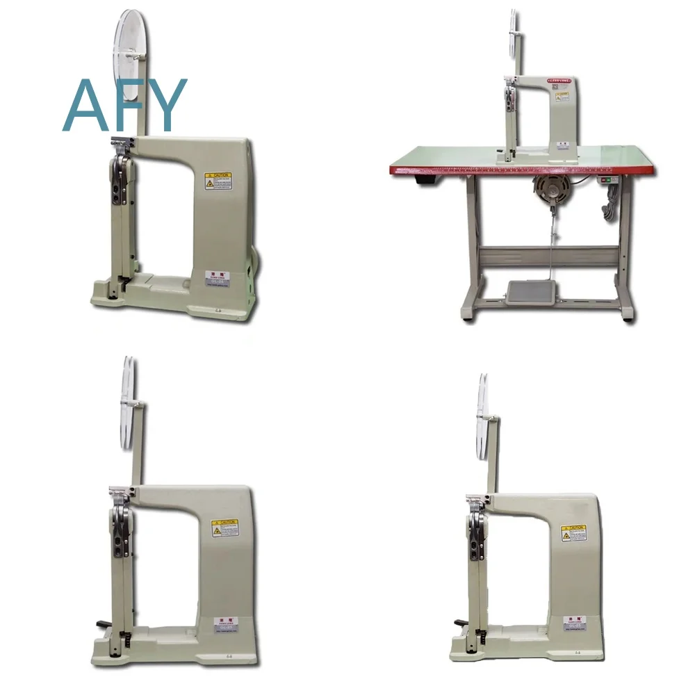 Automatic Shoe Upper Seaming Machine for Heel Layering and Bone Opening with Pressing Cloth Strip Mechanism for Footwear