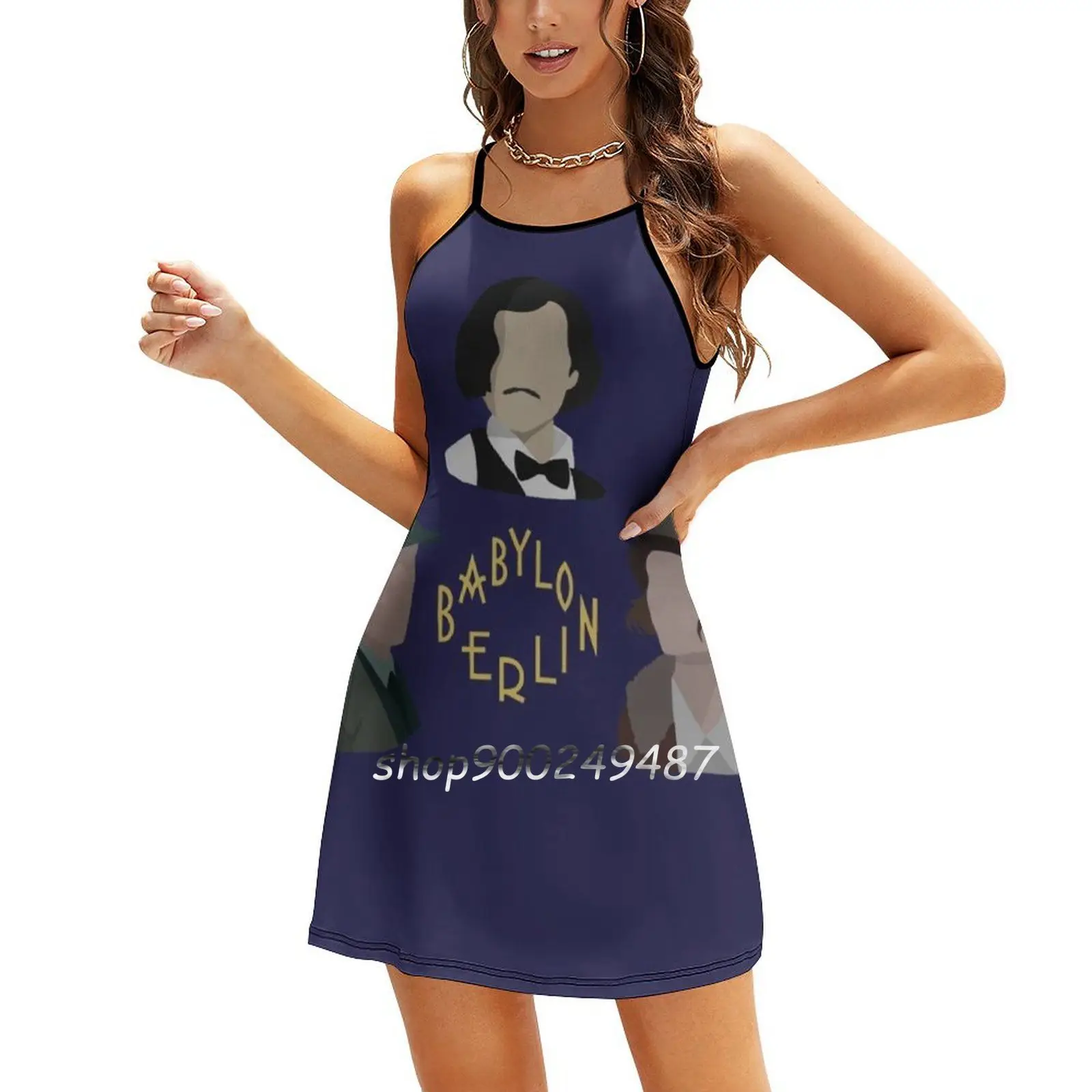 Babylon Berlin Square Neck Dress New Plus Size Elegant Women Waist Tight Dress Babylon Berlin Gereon Rath Babilon Berlin Lotte