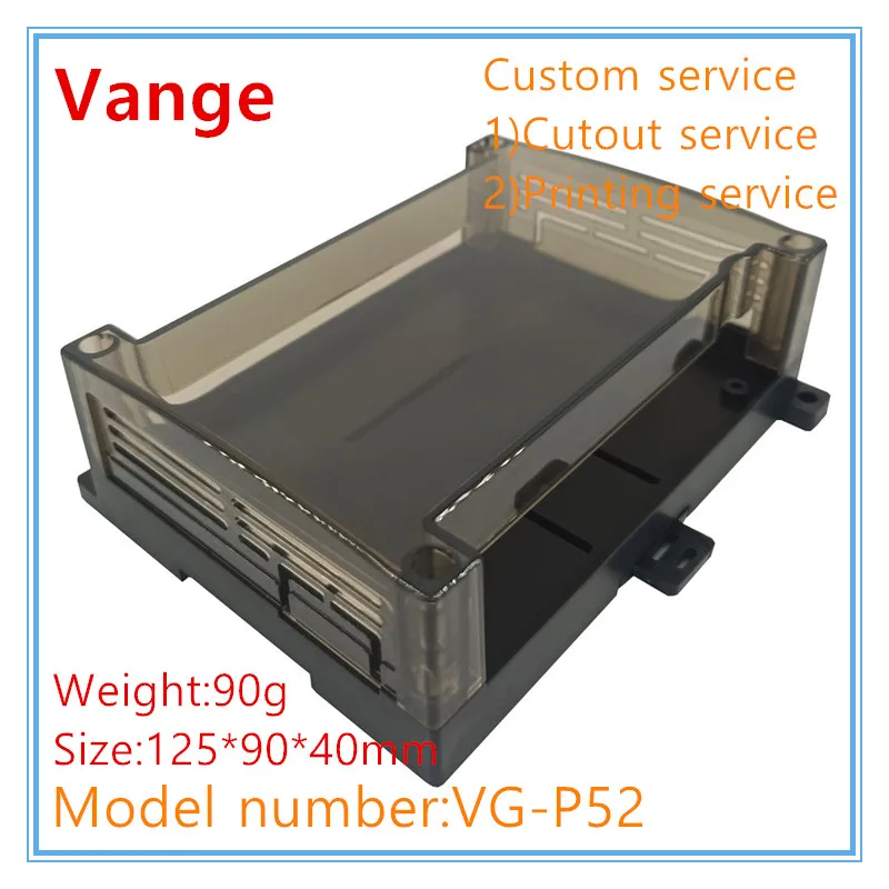 Vange electronics PLC junction box 125*90*40mm ABS plastic instrument enclosure