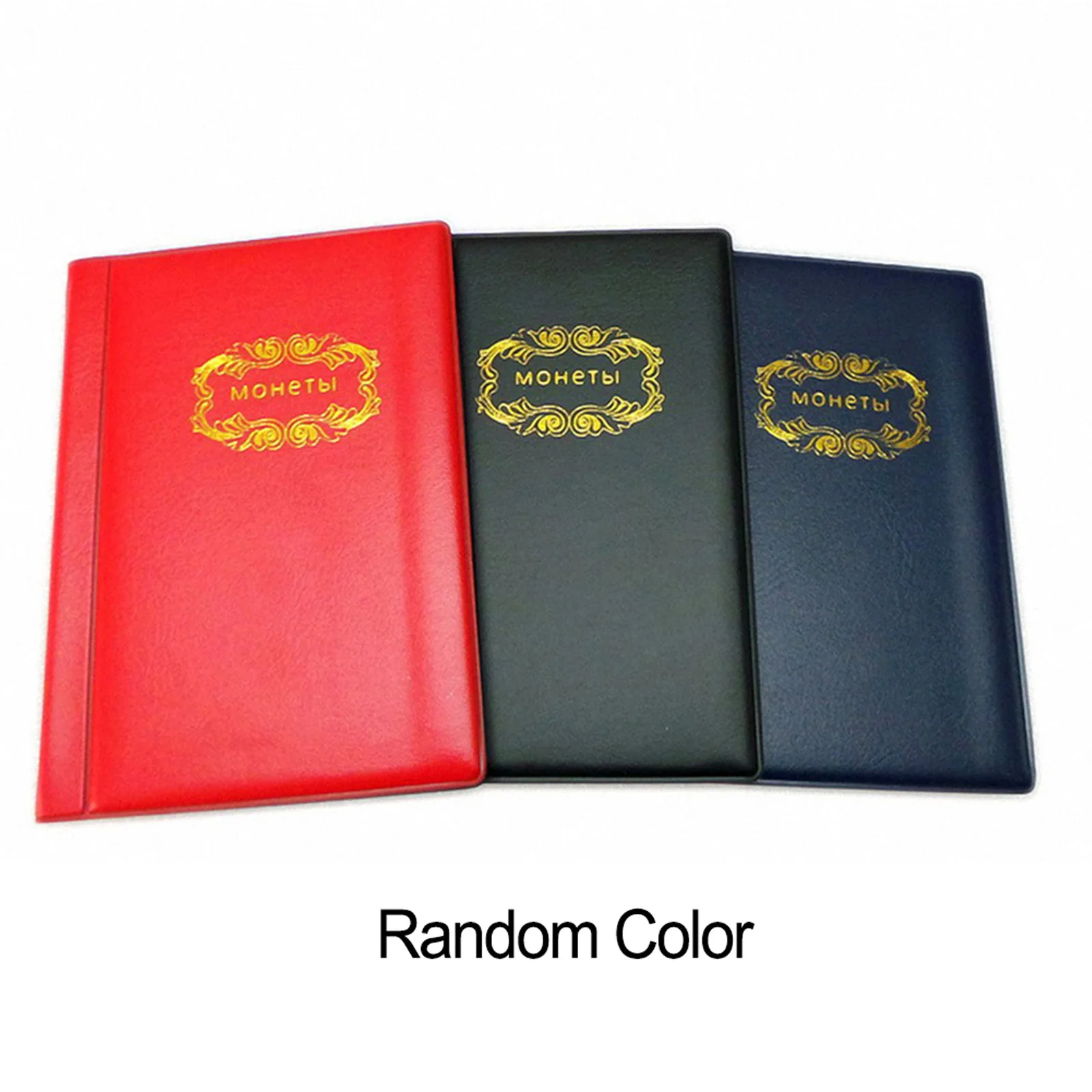 Coin Album Collection Book Coin Collection Album PU Leather PU Leather Cover PVC Inner Page Premium Red Your Commemorative