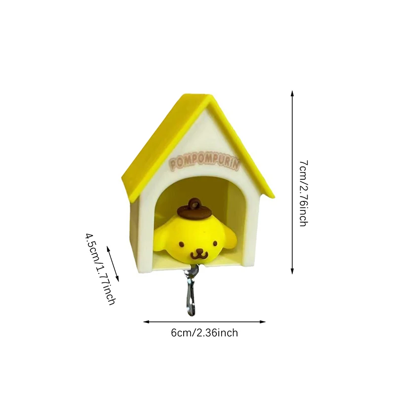 Portachiavi da parete Sanrio portachiavi da casa creativo organizzatore portachiavi Anime carino gancio gancio porta portachiavi d'ingresso