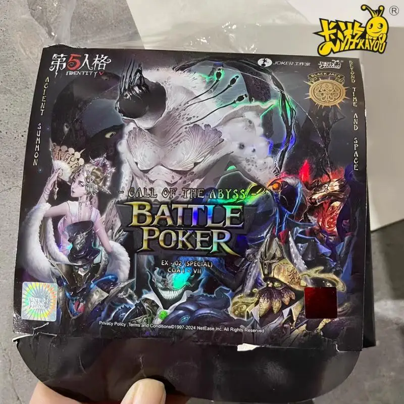 KAYOU Original Identity V Battle Black Jack Card Set EX-COA Game Peripheral Card Collection Card Sleeve Card AlbumToy Boy Gift