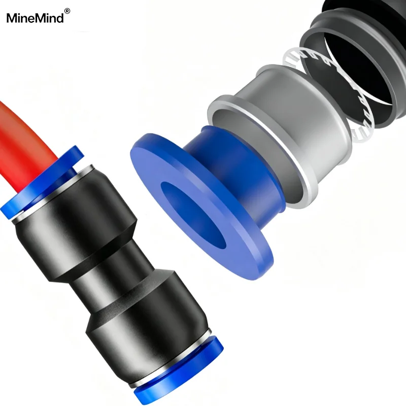 2~20P OD 4/6/8/10/12/14/16mm Pipe Pneumatic Fitting Tube Connector Fittings Air Quick Water Pipe Push in Hose Quick Couping