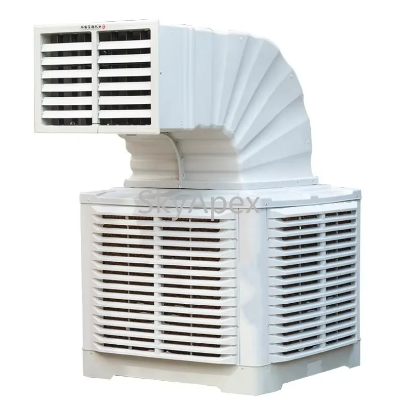 

Industrial Evaporative Air Cooler Energy Saving Cooling Solution For Large Areas High Efficiency Low Noise Eco Friendly CE Cert