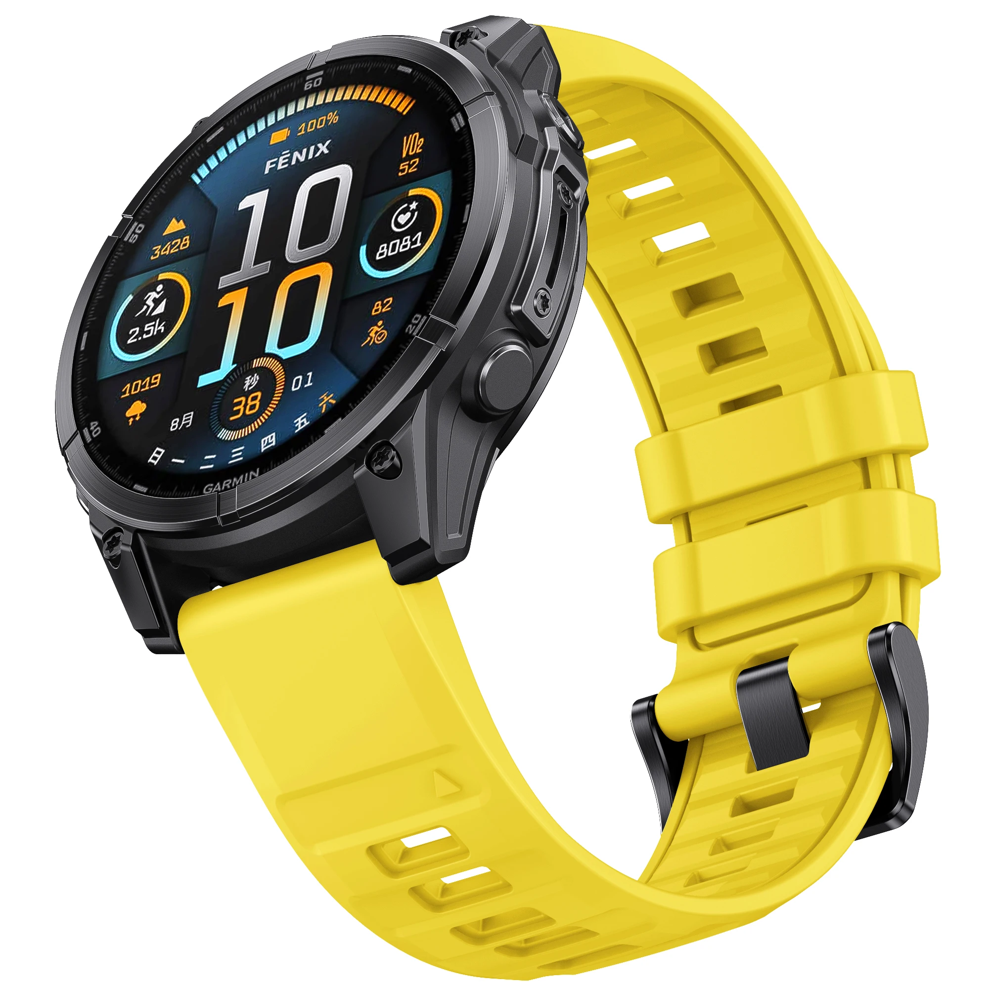 Silikon-Uhrenarmband für Garmin Fenix 8 47 mm 51 mm E 7 7X 6 6X 5 5X/Epix Pro/Enduro 3 QuickFit 22 mm 26 mm Silikonarmband