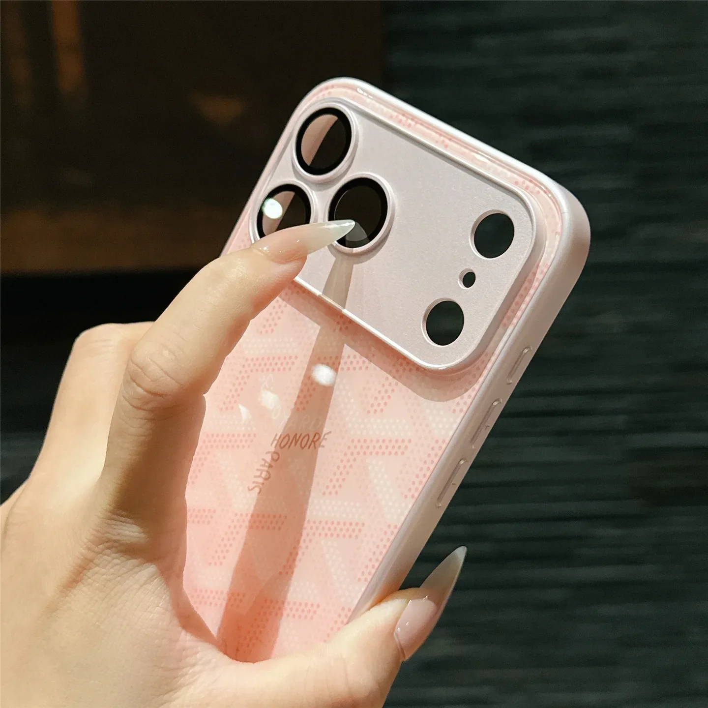 الراقية Sle الزجاج المقسى GO-YA جراب هاتف لابل آيفون 17 برو ماكس 16 15 14 13 العلامة التجارية الفاخرة سيليكون كاميرا غطاء وقائي