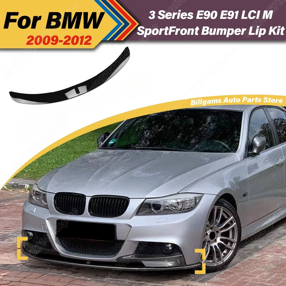 

For Bmw 3 Series LCI M Sport 2009 2010 2011 2012 Automobile Front Bumper Spoiler Lip Splitter Body Decoration Modification Kit